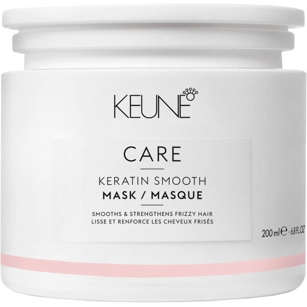 Keune  Care Line Keratin Smoothing Mask - Anti-Frizz Mask For Unruly Hair 200 Ml