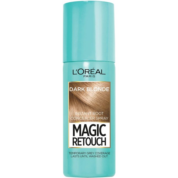 L'Oréal Magic Retouch Instant Root Concealer Spray, Ideal for Touching Up Grey Root Regrowth, 75 ml, Colour: Dark Blonde
