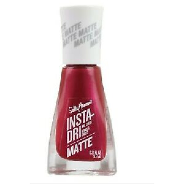 SALLY HANSEN INSTA-DRI NAIL POLISH MATTE METALLIC 016 MOLTEN MAUVE 9.17mL