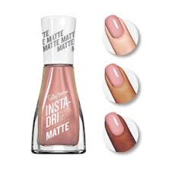 SALLY HANSEN INSTA-DRI MATTE NAIL VARNISH 017 ROSE FLUSH