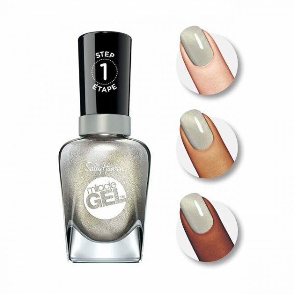 SALLY HANSEN MIRACLE GEL NAIL POLISH COLOR 064 MAKE IT N-ICE 