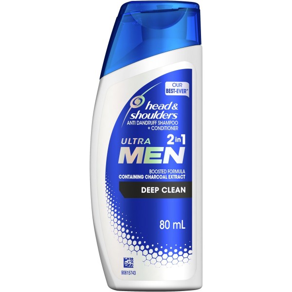 Ultra Men 2 in 1 Deep Clean Anti Dandruff Shampoo + Conditioner 80mL