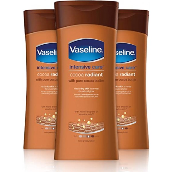 VASELINE 200mL INTENSIVE CARE BODY LOTION COCOA RADIANT WITH PURE COCOA BUTTER
